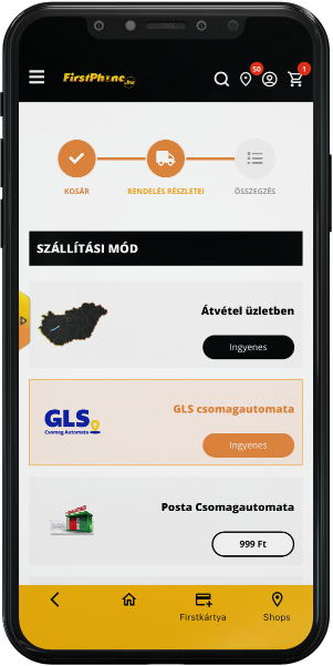 FirstApp: rendelés ingyenes kiszállítással