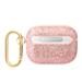 AirPods Pro Guess Glitter Flakes Metal Logo tok (Rózsaszín) - GUAPHGGSHP