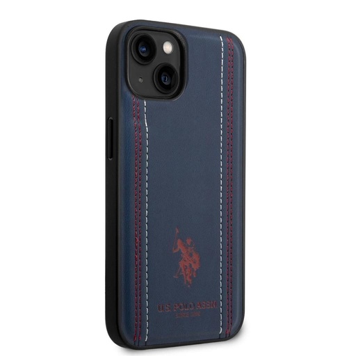 Apple iPhone 14 U.S. Polo Stitched Lines hátlap tok (Kék) - USHCP14SPFAV