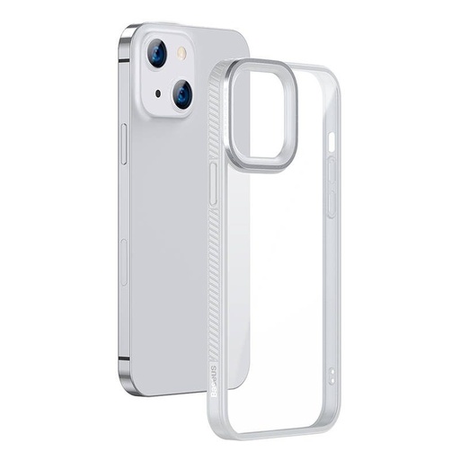Apple iPhone 13 (6.1) Baseus crystal transparent hátlap tok, szürke
