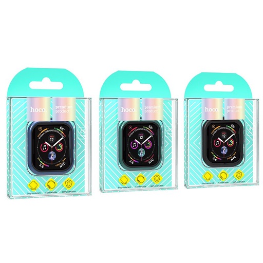 Apple Watch 7/Watch 8 41mm Hoco WS3 Shadow tok beépített üvegfóliával (Fehér)
