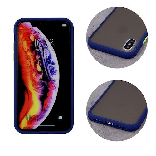 Huawei P30 Lite colored buttons hátlap tok (Tengerkék)