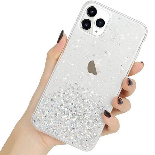 Xiaomi Redmi Note 11 4G/Redmi Note 11S 4G sequins glue glitter csillogós szilikon hátlap tok (Átlátszó)