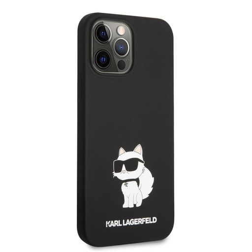 Apple iPhone 13 Pro Max Karl Lagerfeld Liquid Silicone Choupette NFT tok (Fekete) – KLHCP13XSNCHBCK