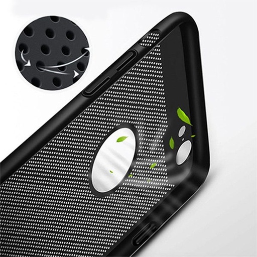Apple iPhone X / iPhone XS mesh hátlap tok (Fekete)
