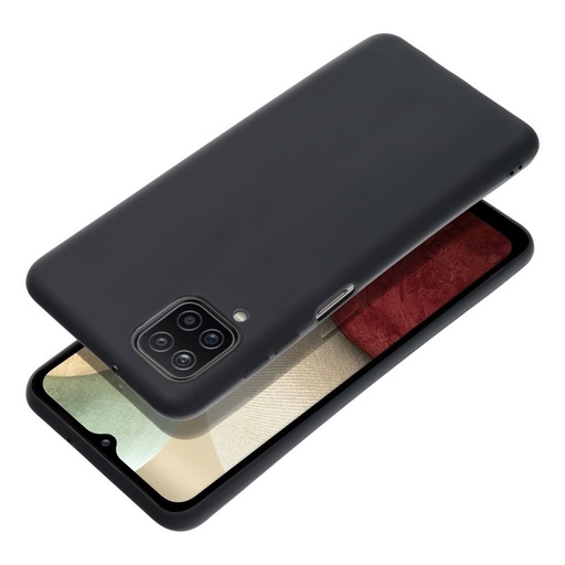 Samsung Galaxy A12 5G tpu matte hátlap tok (Fekete)