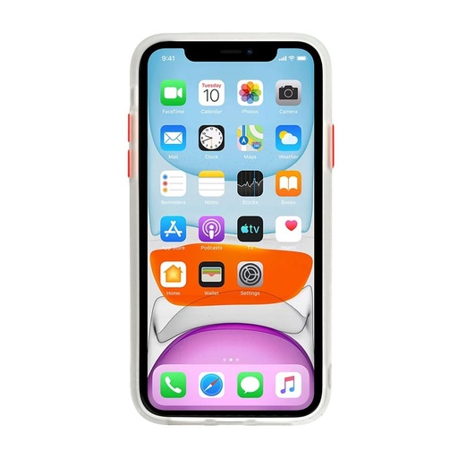 Xiaomi Redmi 8 / Redmi 8A Vennus color button hátlap tok (Átlátszó )