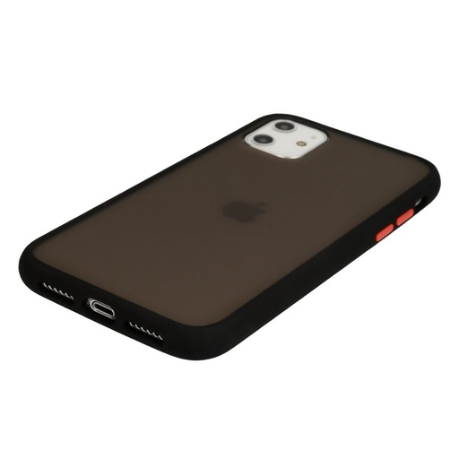 Apple iPhone X / iPhone XS Vennus color button hátlap tok (Fekete)
