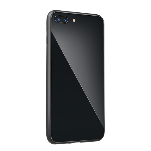 Apple iPhone X / iPhone XS üveg hátlap tok (Fekete)