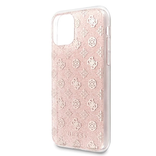 Apple iPhone 11 Pro Guess 4G Peony Glitter tok (Rózsaszín) - GUHCN58TPERG