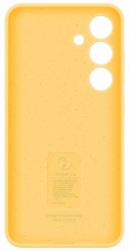Samsung Galaxy S24 Silicone Cover tok szíjjal (Sárga)