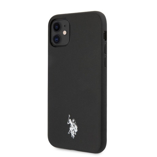 Apple iPhone 11 Pro Max U.S. POLO prémium hátlap tok, (Fekete) - USHCN65PUBK