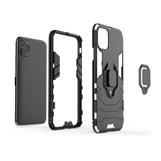 Samsung Galaxy S20 Plus ring armor ütésálló hátlap tok (Fekete)
