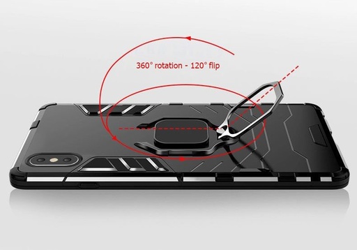 Apple iPhone 11 Pro ring armor ütésálló hátlap tok (Fekete)