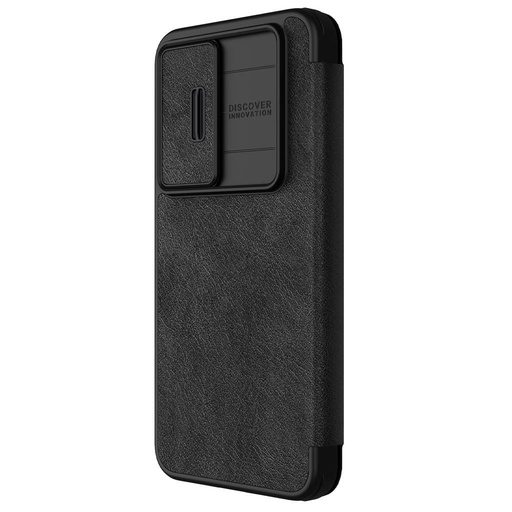 Samsung Galaxy S24 Nillkin Qin pro kameravédős notesz tok (Fekete)
