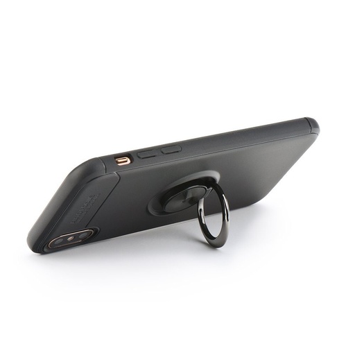 Samsung Galaxy A20S forcell ring hátlap tok, (Fekete)