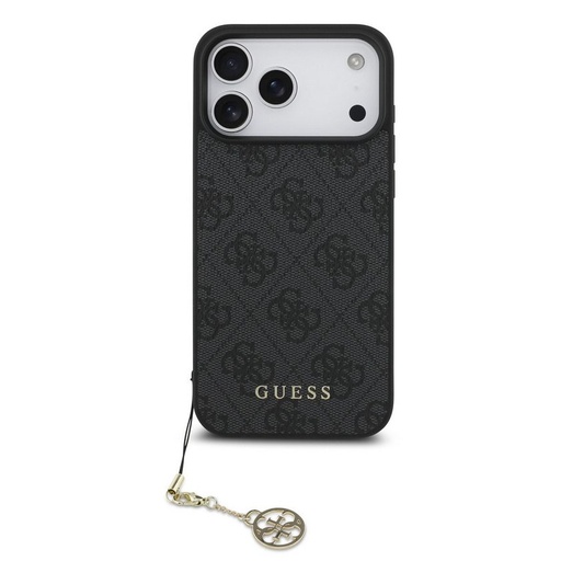 Guess 4G Charm tok iPhone 17 Pro Max (Szürke) - GUHMP17XGF4GCK