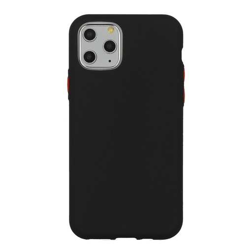 Apple iPhone 12 Pro Max solid szilikon hátlap tok, (Fekete)