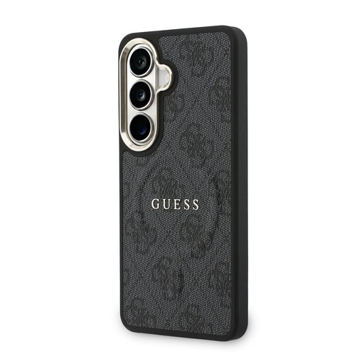 Guess PU Leather 4G Gold Frame Magnetic tok Samsung Galaxy S26+ (Fekete) - GUHMS26MP4MSEGCK