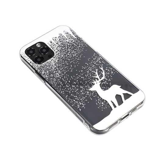 Samsung Galaxy A20e Winter szilikon hátlap tok (Reindeer (Átlátszó)
