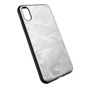 Apple iPhone X/ XS Dotfes camouflage style prémium hátlap tok, (Ezüst)