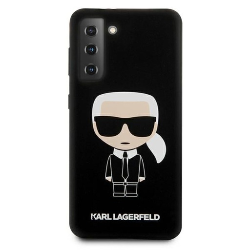 Samsung Galaxy S21 5G Karl Lagerfeld iconic prémium hátlap tok (Fekete)