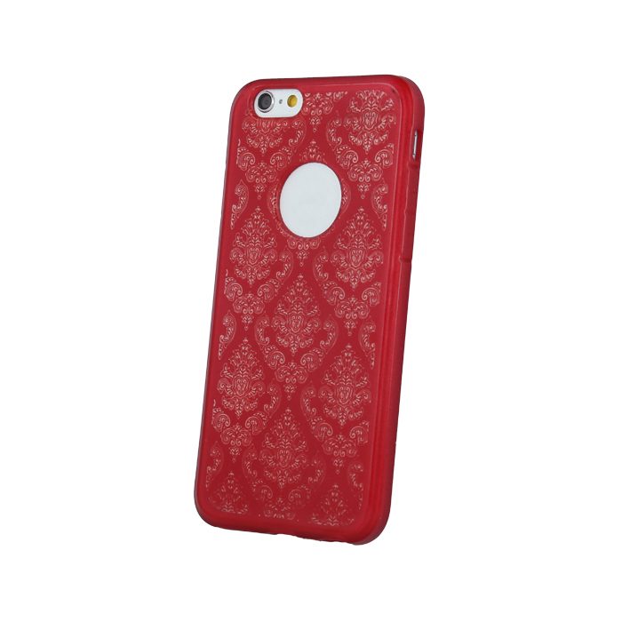 Huawei P10 Lite ornament hátlap tok, piros