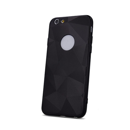 Apple iPhone 6 / iPhone 6S / iPhone 7 / iPhone 8 / iPhone SE 2020 / iPhone SE 2022 geometric matt hátlap tok (Fekete)