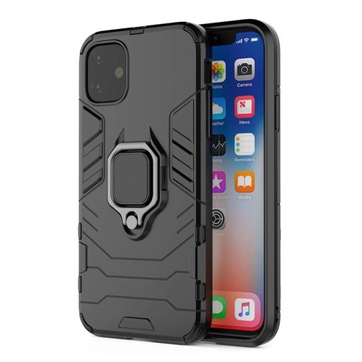 Samsung Galaxy S20 Ultra ring armor ütésálló hátlap tok (Fekete)