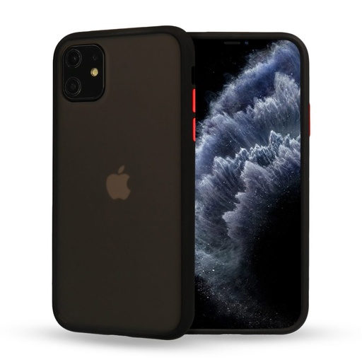 Apple iPhone X / iPhone XS Vennus color button hátlap tok (Fekete)