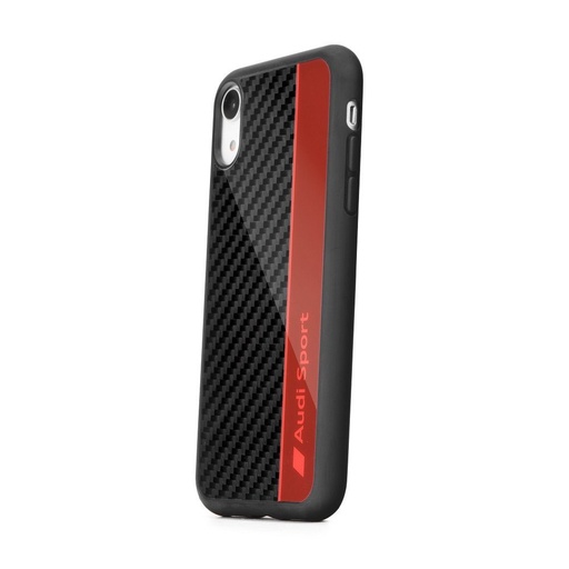 Huawei P30 Pro AUDI carbon fibre prémium hátlap tok, (Piros) - AUS-TPUPCP30P-R8/D1-RD