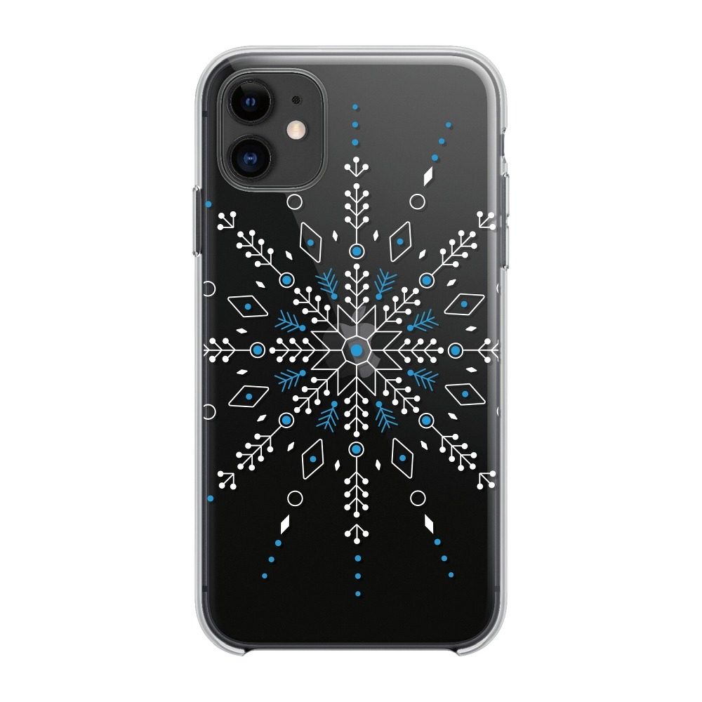 Xiaomi Redmi Note 9 Pro / Redmi Note 9S / Redmi Note 9 Pro Max Winter szilikon hátlap tok (Snowflake (Átlátszó)