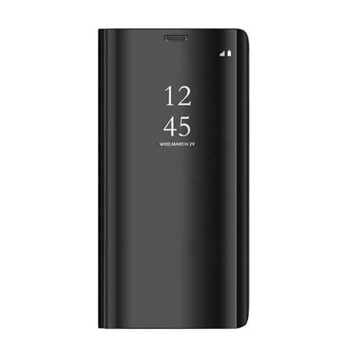 Huawei P Smart 2021 Clear view notesz tok (Fekete)