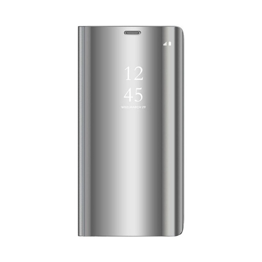 Samsung Galaxy A70 Clear view notesz tok (Ezüst)