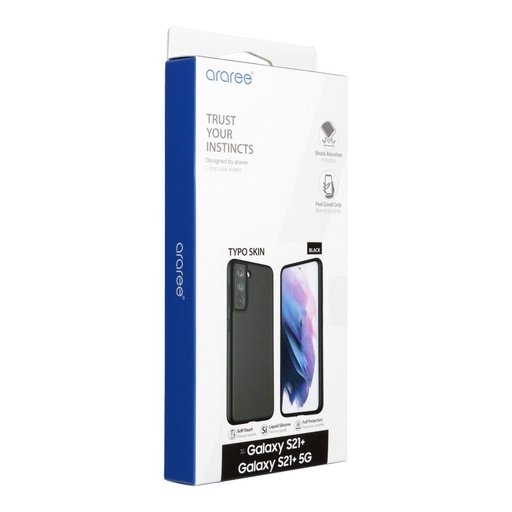 Samsung Galaxy S21+ ARAREE Typoskin prémium hátlap tok, (Fekete)