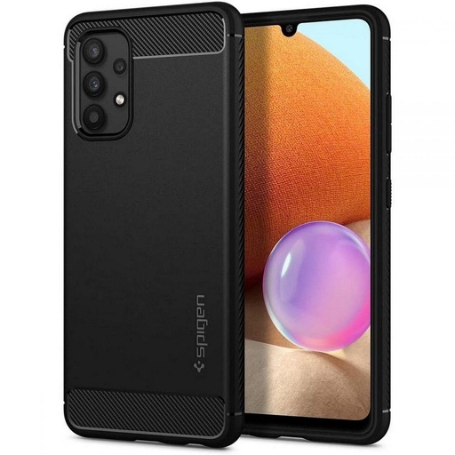 Samsung Galaxy A32 Spigen Rugged armor ütésálló tok, (Fekete)