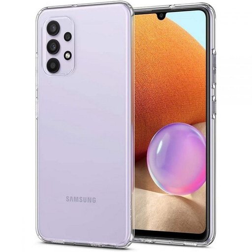 Samsung Galaxy A32 Spigen liquid crystal prémium hátlap tok, (Átlátszó)