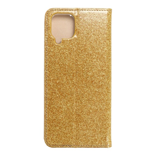 Samsung Galaxy A12 Forcell Shining notesz tok, (Arany)