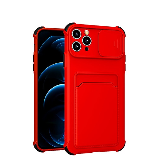 Samsung Galaxy A32 4G colored buttons ütésálló hátlap tok, (Piros)