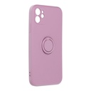 Samsung Galaxy A12 finger grip mágneses hátlap tok, (Lila)