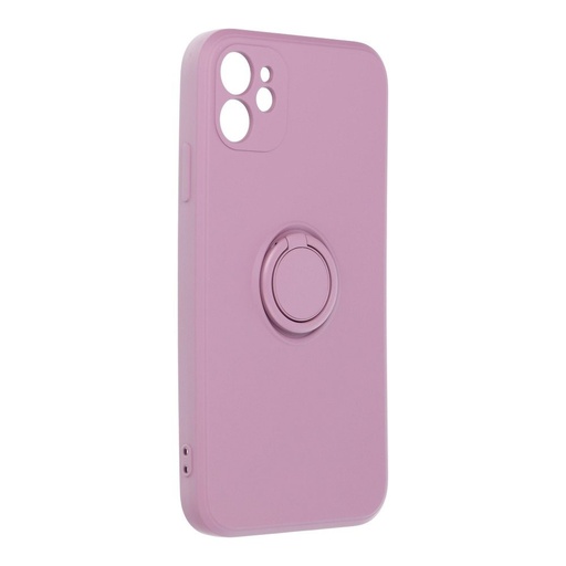 Samsung Galaxy A12 finger grip mágneses hátlap tok, (Lila)