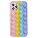 Samsung Galaxy A72 4G/A72 5G push bubble hátlap tok, (pink-sárga-kék-lila)