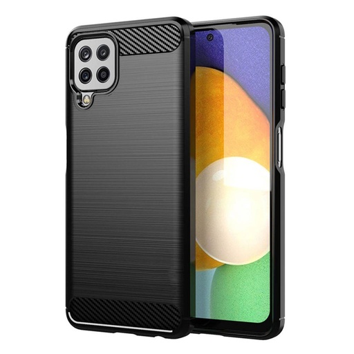 Samsung Galaxy A22 4G forcell carbon hátlap tok, (Fekete)