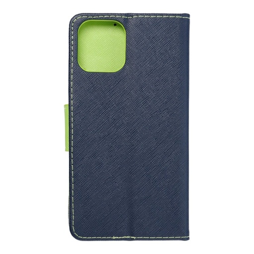 Apple iPhone 12 Pro Max Fancy book notesz tok, (kék - lime)