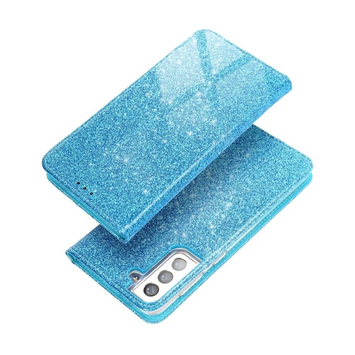 Samsung Galaxy A72/A72 5G Forcell Shining notesz tok, (Világoskék)