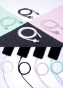 XO NB132 micro USB adatkábel Macaron (Rózsaszín) – merevített vég