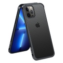 Apple iPhone 12 Pro Max Sulada carbon fiber hátlap tok, (Fekete)