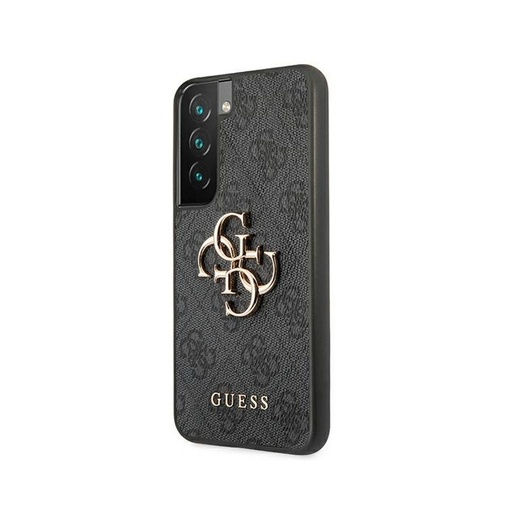 Samsung Galaxy S22 5G GUESS PU 4G Metal Logo hátlap tok (Szürke - GUHCS22S4GMGGR)