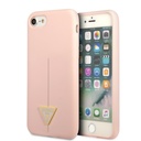 Apple iPhone 7 / iPhone 8 / iPhone SE 2020 / iPhone SE 2022 GUESS Silicon triangle prémium hátlap tok (Pink - GUHCI8SLTGP)