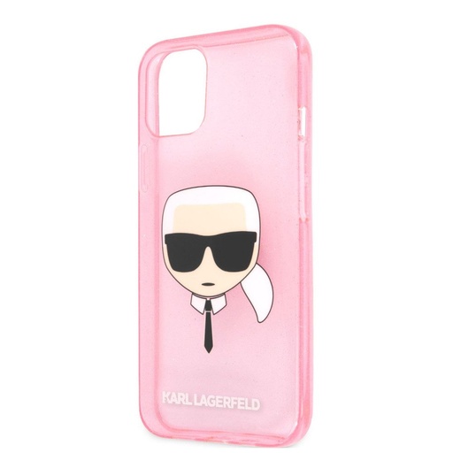 Apple iPhone 13 Karl Lagerfeld Karl Glitter tok (Rózsaszín) – KLHCP13MKHTUGLP